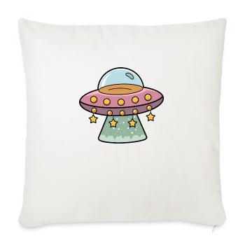Ufo - Sofakissenbezug 45 x 45 cm - Naturweiß  - Vorne