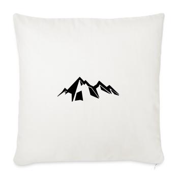 Mountains Mountain Mountains 16 - Sofa pillowcase 17,3'' x 17,3'' (45 x 45 cm) - natural white - Front