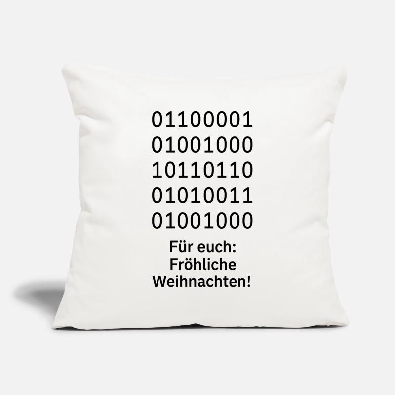 Binary Code Weihnachtszauber Sofakissenbezug 45 x 45 cm