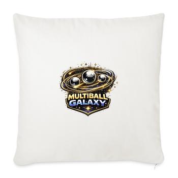 Multiball Galaxy Flipper Pinball - Sofakissenbezug 45 x 45 cm - Naturweiß  - Vorne