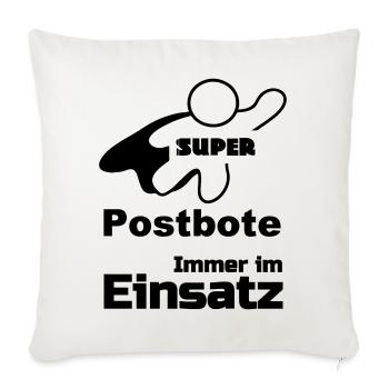 Super Postbote Geschenk - Sofakissenbezug 45 x 45 cm - Naturweiß  - Vorne