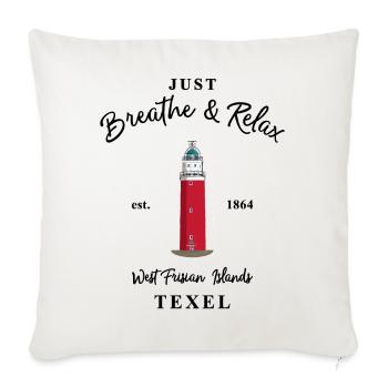 LighthouseTexel,West Frisian Island Netherlands - Sofa pillowcase 17,3'' x 17,3'' (45 x 45 cm) - natural white - Front