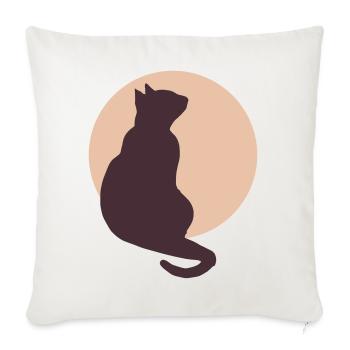 Moon Cat - Sofa pillowcase 17,3'' x 17,3'' (45 x 45 cm) - natural white - Front