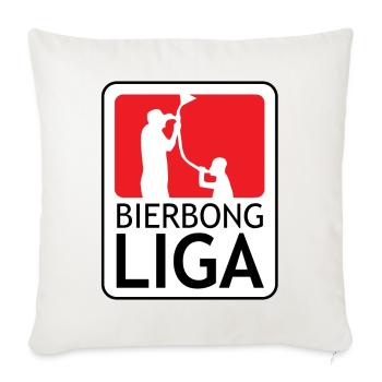 Bierbong Liga - Sofakissenbezug 45 x 45 cm - Naturweiß  - Vorne