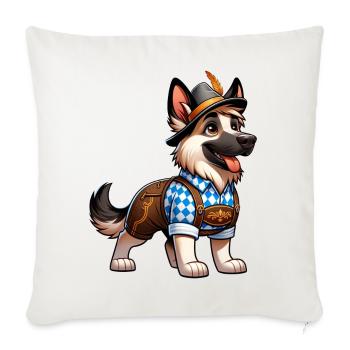 Bavarian Shepherd Dog - Sofa pillowcase 17,3'' x 17,3'' (45 x 45 cm) - natural white - Front