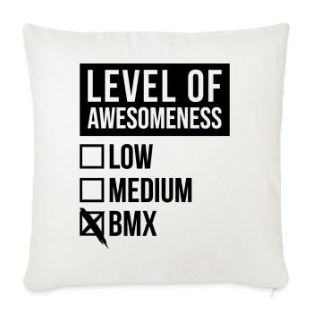 Le BMX - Housse de coussin décorative 45 x 45 cm - blanc nature - Devant
