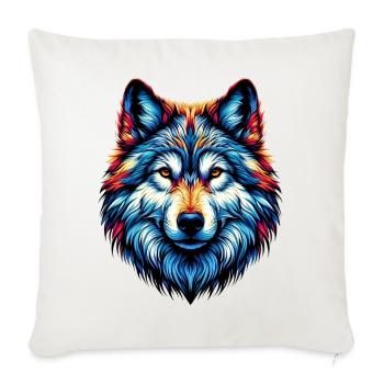 Wolf - Sofa pillowcase 17,3'' x 17,3'' (45 x 45 cm) - natural white - Front