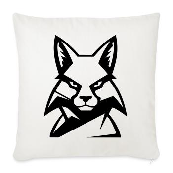 Vilain renard - Housse de coussin décorative 45 x 45 cm - blanc nature - Devant