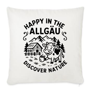 happyallgaeu - Sofa pillowcase 17,3'' x 17,3'' (45 x 45 cm) - natural white - Front