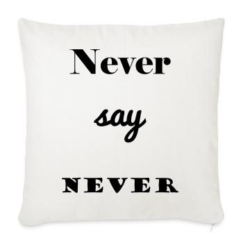 MESSAGE. QUOTES. QUOTES. HUMOR. FUNNY. DAD - Sofa pillowcase 17,3'' x 17,3'' (45 x 45 cm) - natural white - Front