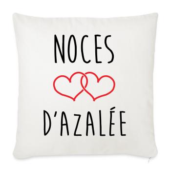 Azalea's Wedding 57 years of marriage - Sofa pillowcase 17,3'' x 17,3'' (45 x 45 cm) - natural white - Front