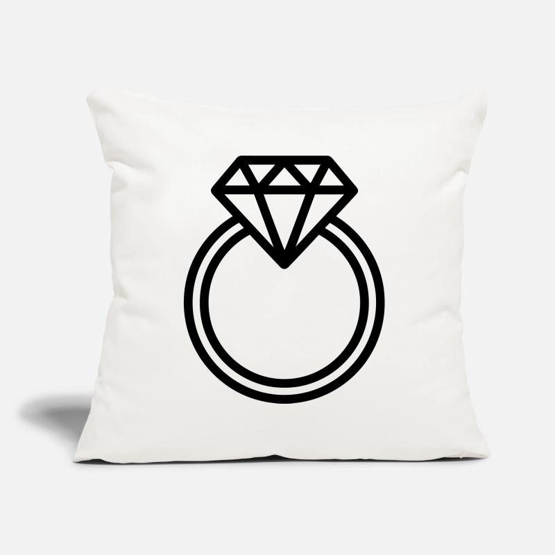 Wedding ring Sofa pillowcase 17,3'' x 17,3'' (45 x 45 cm)