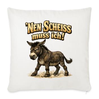 Nen Scheiss muss ich ich bin in Rente - 2026 - Sofakissenbezug 45 x 45 cm - Naturweiß  - Vorne