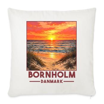 Ostsee Sonenuntergang Bornholm - Sofakissenbezug 45 x 45 cm - Naturweiß  - Vorne