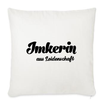 Imker aus Leidenschaft Imker Bienenzüchter Bienen - Sofakissenbezug 45 x 45 cm - Naturweiß  - Vorne