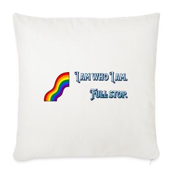 I am what I am - Sofa pillowcase 17,3'' x 17,3'' (45 x 45 cm) - natural white - Front