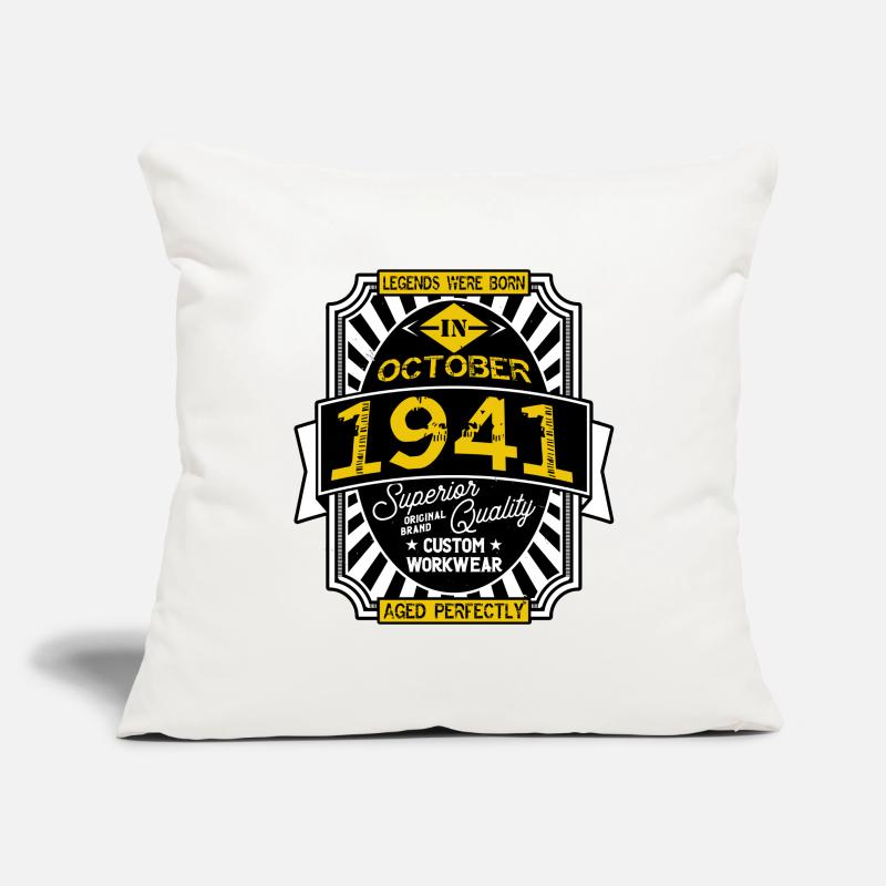 1941 OTTOBRE Copricuscino per divano, 45 x 45 cm