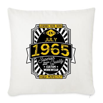 1965 JULY - Housse de coussin décorative 45 x 45 cm - blanc nature - Devant