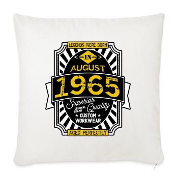 1965 AUGUST - Sofa pillowcase 17,3'' x 17,3'' (45 x 45 cm) - natural white - Front