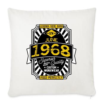 1968 JUNE - Sofa pillowcase 17,3'' x 17,3'' (45 x 45 cm) - natural white - Front