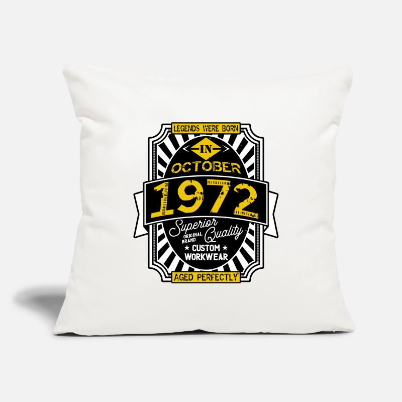 1972 OTTOBRE Copricuscino per divano, 45 x 45 cm