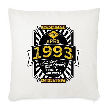 1993 APRIL - Sofa pillowcase 17,3'' x 17,3'' (45 x 45 cm) - natural white - Front