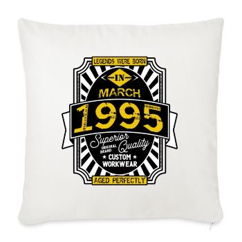 1995 MARCH - Sofa pillowcase 17,3'' x 17,3'' (45 x 45 cm) - natural white - Front