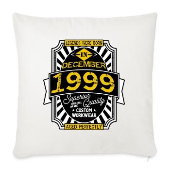 1999 DECEMBER - Housse de coussin décorative 45 x 45 cm - blanc nature - Devant