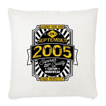 2005 SEPTEMBER - Sofa pillowcase 17,3'' x 17,3'' (45 x 45 cm) - natural white - Front