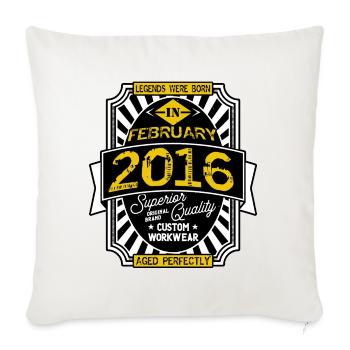 2016 FEBRUARY - Sofa pillowcase 17,3'' x 17,3'' (45 x 45 cm) - natural white - Front