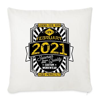 2021 FEBRUARY - Sofa pillowcase 17,3'' x 17,3'' (45 x 45 cm) - natural white - Front