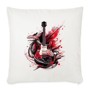 Electric Guitar Guitar Guitarist Music Instrument Rock - Sofa pillowcase 17,3'' x 17,3'' (45 x 45 cm) - natural white - Front