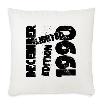 DEZEMBER LIMITIERTE AUFLAGE 1990 - Sofakissenbezug 45 x 45 cm - Naturweiß  - Vorne