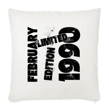 FEBRUARY LIMITED EDITION 1990 - Sofa pillowcase 17,3'' x 17,3'' (45 x 45 cm) - natural white - Front