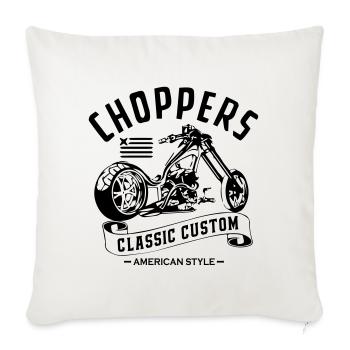 Chopper Classic Custom - Housse de coussin décorative 45 x 45 cm - blanc nature - Devant