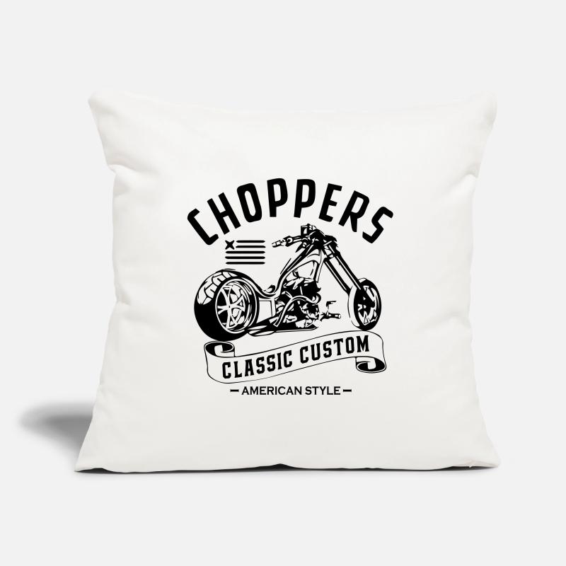 Chopper Classic Custom Housse de coussin décorative 45 x 45 cm