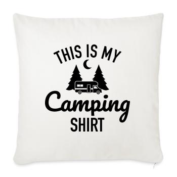 Campeur - Housse de coussin décorative 45 x 45 cm - blanc nature - Devant
