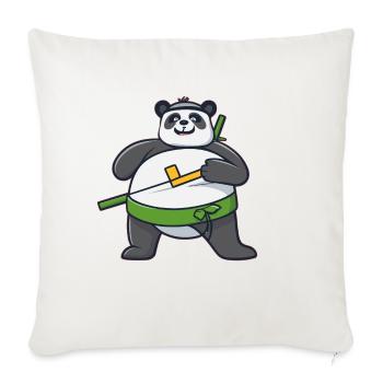 Ninja - Sofakissenbezug 45 x 45 cm - Naturweiß  - Vorne