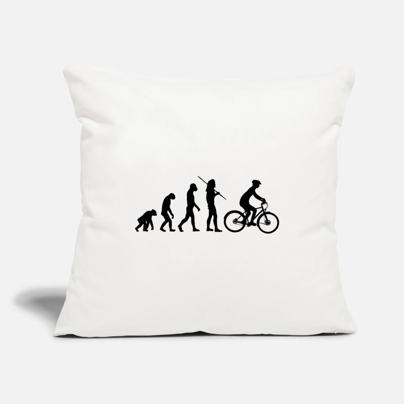 Evolution - bicycle Sofa pillowcase 17,3'' x 17,3'' (45 x 45 cm)