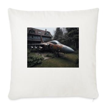 Le guerrier oublié - Housse de coussin décorative 45 x 45 cm - blanc nature - Devant