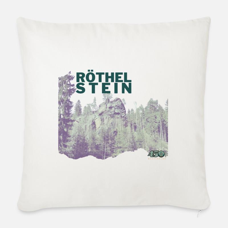 Röthelstein - Sofakissenbezug 45 x 45 cm - Naturweiß 