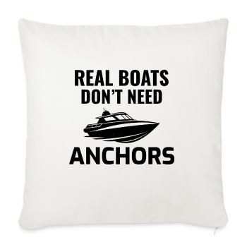 Speedboat Adventure Art for Boaters Ocean Lovers - Sofa pillowcase 17,3'' x 17,3'' (45 x 45 cm) - natural white - Front