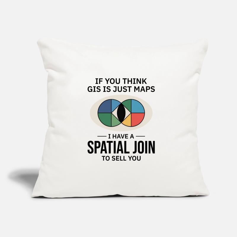 GIS Spatial Join Map Datenanalyse Sofakissenbezug 45 x 45 cm