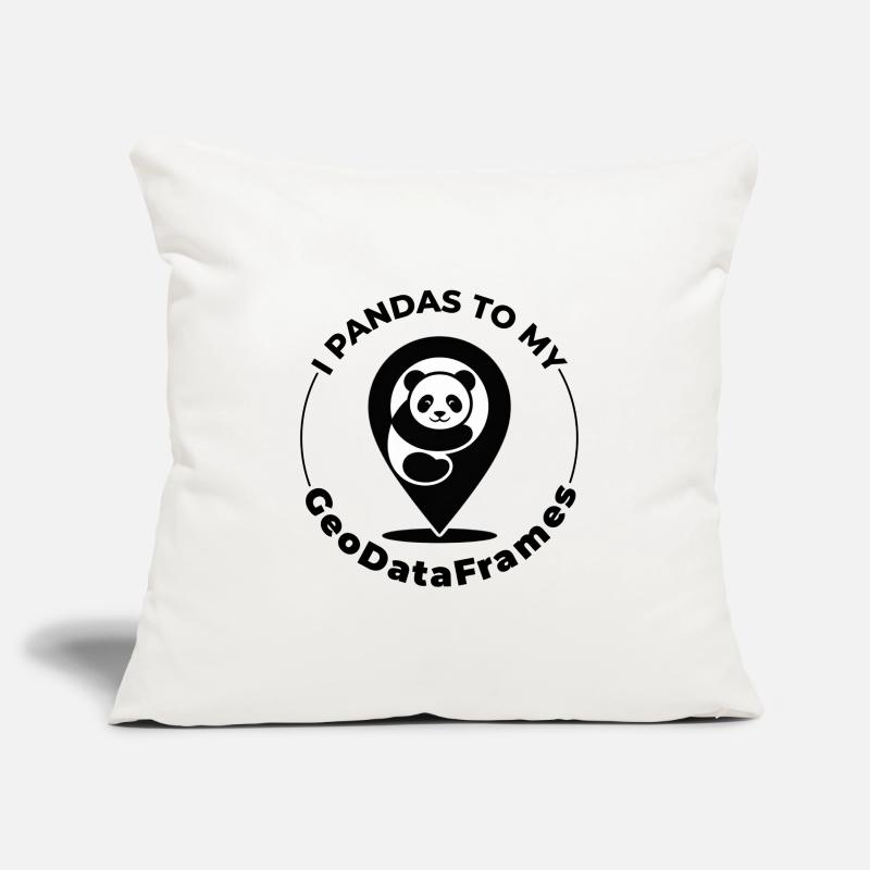 GeoDataFrames Pandas GIS Python Programming Sofa pillowcase 17,3'' x 17,3'' (45 x 45 cm)