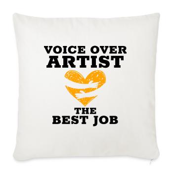 VOA BestJob1b - Sofa pillowcase 17,3'' x 17,3'' (45 x 45 cm) - natural white - Front