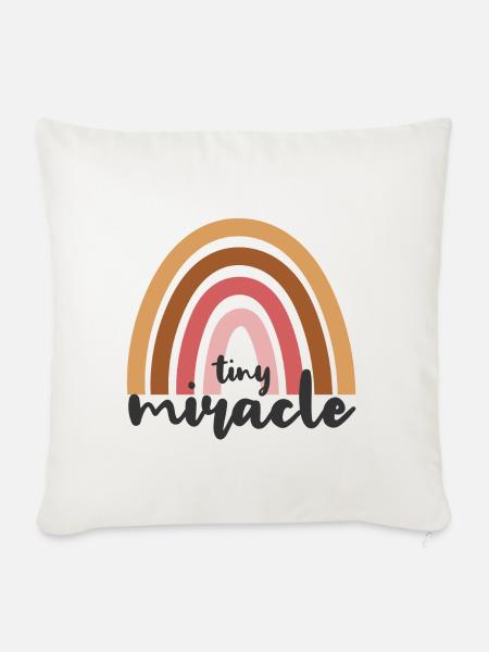 tiny miracle - Sofakissenbezug 45 x 45 cm - Naturweiß 