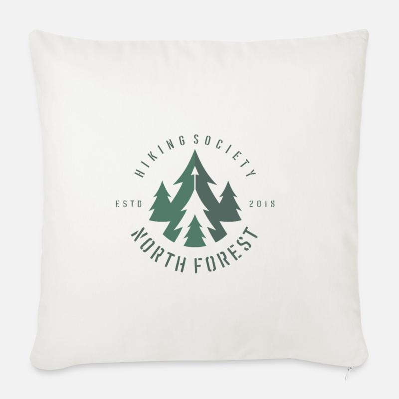 WALD - Sofakissenbezug 45 x 45 cm - Naturweiß 