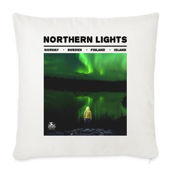 Northern Lights Northern Lights Scandinavia Design - Sofa pillowcase 17,3'' x 17,3'' (45 x 45 cm) - natural white - Front
