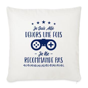 Humour de Geek - Housse de coussin décorative 45 x 45 cm - blanc nature - Devant