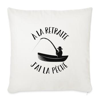 Pêche Retraité Super Cool Pour Papy - Housse de coussin décorative 45 x 45 cm - blanc nature - Devant